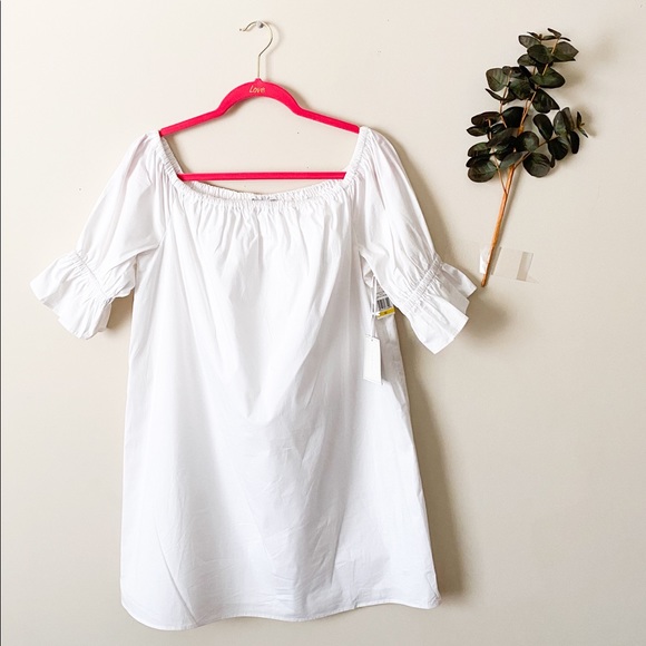 1. State Dresses & Skirts - NWT 1. State White Linen Dress Women’s Size Medium